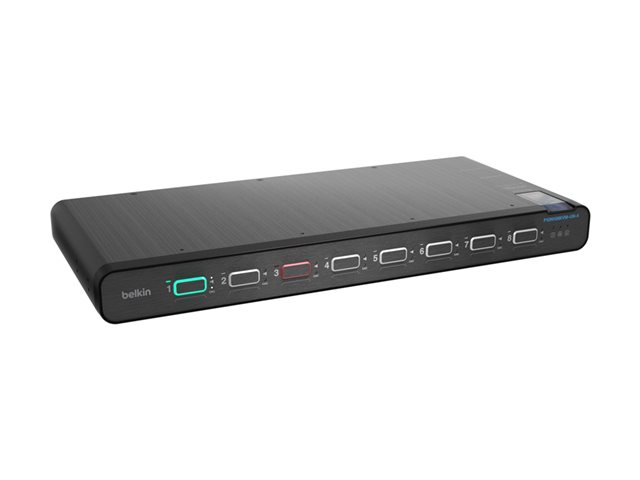 Belkin Universal Secure - 2nd Generation - KVM / audio switch - 8 x KVM / audio - 1 local user - desktop, rack-mountable - TAA Compliant