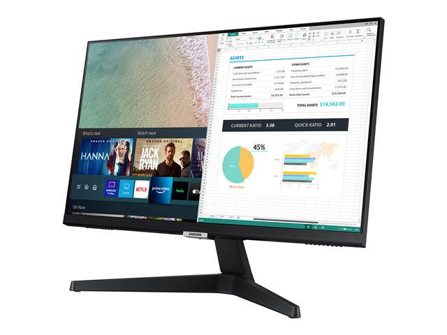 Samsung S24AM506NU - M50A Series - LED monitor - Smart - 24\" - 1920 x 1080 Full HD (1080p) @ 60 Hz - IPS - 250 cd/m² - 1000:1 - HDR10 - 14 ms - 2xHDMI - speakers - black