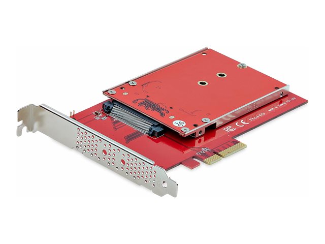 StarTech.com M.2 to U.3 Adapter, For M.2 NVMe SSDs, PCIe M.2 Drive to 2.5inch U.3 (SFF-TA-1001) Host Adapter/Converter, TAA Compliant - 2.5\" Drive Form Factor (1M25-U3-M2-ADAPTER) - Interface adapter - M.2 - M.2 NVMe Card / PCIe 4.0 (NVMe) - U.3 - re