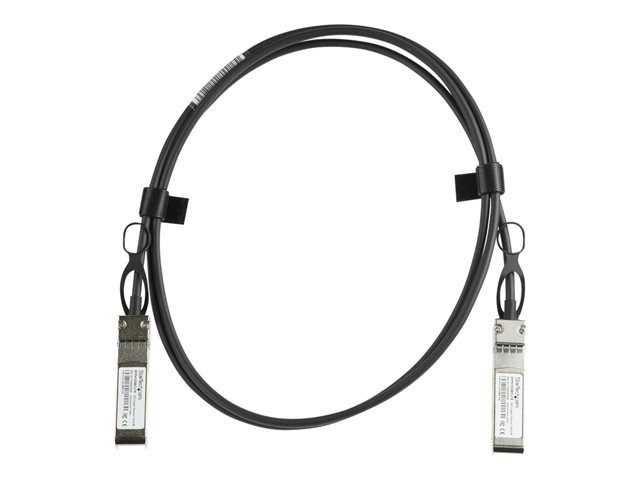 StarTech.com Cisco SFP-H10GB-CU1-5M Compatible 1.5m 10G SFP+ to SFP+ DAC Twinax, 10GbE SFP+ Copper DAC 10Gbps/10GE Low Power Passive SFP+ Transceiver Module DAC Cable, Firepower ASR9000 - Lifetime Warranty (SFPH10GBCU15) - 10GBase direct attach cable - SFP+ latched to SFP+ latched - 1.5 m - twinaxial - SFF-8431/SFF-8432 - passive - black