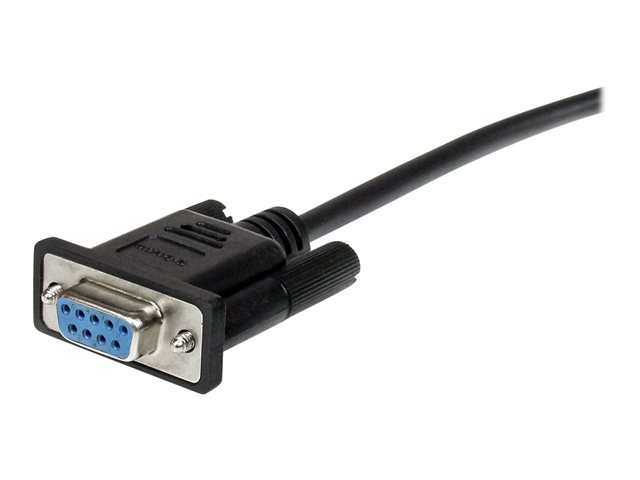 StarTech.com 0.5m Black Straight Through DB9 RS232 Serial Cable - DB9 RS232 Serial Extension Cable - Male to Female Cable - 50cm (MXT10050CMBK) - Serial extension cable - DB-9 (M) to DB-9 (F) - 50 cm - black - for P/N: 1P3FPC-USB-SERIAL, IC232TTL, ICUSB2321F, ICUSB2324, ICUSB2324I, ICUSB232D, ICUSB232V2