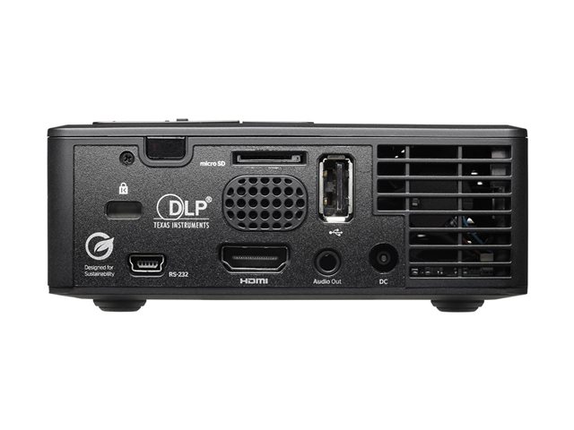 Optoma ML750i - DLP projector - LED - 3D - 700 lumens - WXGA (1280 x 800) - 16:10 - 720p - white, grey