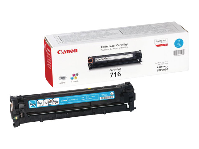 Canon 716 Cyan - Cyan - original - toner cartridge - for i-SENSYS LBP5050, LBP5050N, MF8030CN, MF8040Cn, MF8050CN, MF8080Cw