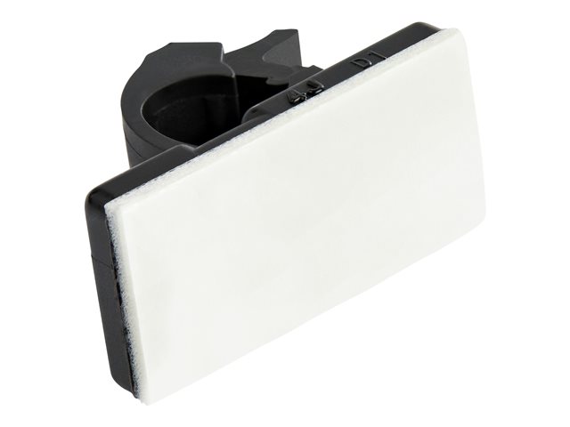 StarTech.com 100 Adhesive Cable Management Clips Black, Network/Ethernet/Office Desk/Computer Cord Organizer, Sticky Cable/Wire Holders, Nylon Self Adhesive Clamp UL/94V-2 Fire Rated - Nylon 66 Plastic - TAA (CBMCC1) - Cable clips - black - TAA Compl