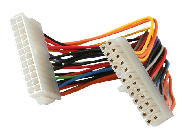 StarTech.com 8in 24 Pin ATX 2.01 Power Extension Cable - Power extension cable - 24 pin ATX (M) to 24 pin ATX (F) - 7.9 in - ATX24POWEXT - Power extension cable - 24 pin ATX (M) to 24 pin ATX (F) - 20 cm