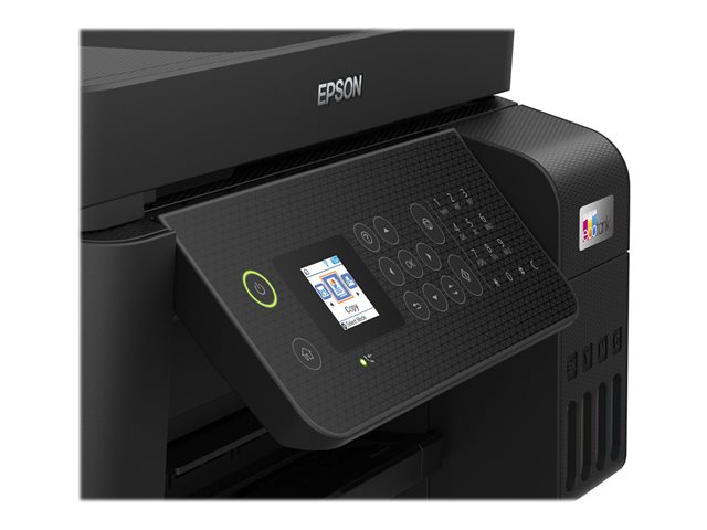 Epson EcoTank ET-4800 - Multifunction printer - colour - ink-jet - refillable - A4 (media) - up to 10 ppm (printing) - 100 sheets - 33.6 Kbps - USB, LAN, Wi-Fi - black