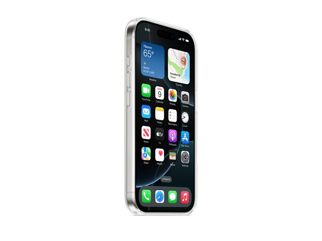 Apple - Back cover for mobile phone - MagSafe compatibility - polycarbonate - clear - for iPhone 16 Pro