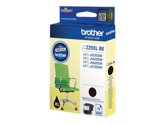 Brother LC229XLBK - Black - original - ink cartridge - for Brother MFC-J5320DW, MFC-J5620DW, MFC-J5625DW, MFC-J5720DW