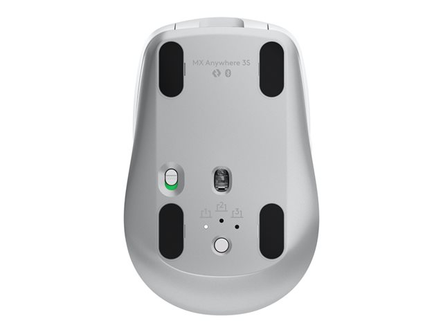 Logitech MX Anywhere 3S - Mouse - optical - 6 buttons - wireless - Bluetooth - pale grey