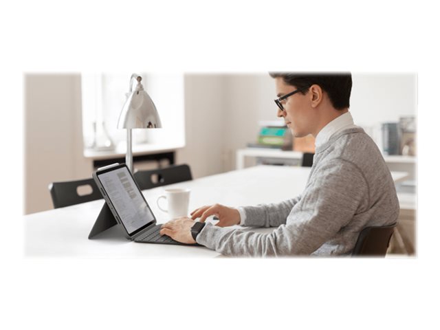 Logitech Combo Touch - Keyboard and folio case - with trackpad - backlit - Apple Smart connector - QWERTZ - Swiss - oxford grey - for Apple 12.9-inch iPad Pro (5th generation)
