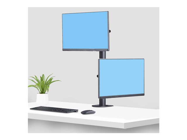 Desk Mount Dual Vertical Monitor