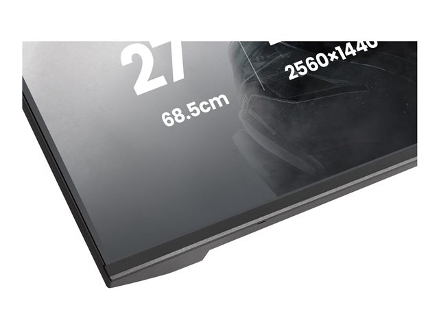 27\"WIDE LCD, G-Master Black Hawk, 2560 x 1440, QHD  144 Hz IPS panel, LED Bl., USB-Hub(2xOut v2.0),   Pivot, Height Adjust.(15cm), 350 cd/m², 1500:1 Static Contrast, 80.000.000:1 ACR, Speakers, DisplayPort(G-SYNC Compatible), HDMI, 1ms(MPRT), Black T
