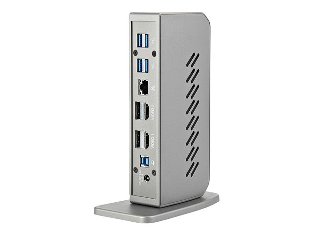 StarTech.com USB-C USB-A Dock, Hybrid Universal USB 3.0 Docking Station for USB-C or USB-A Laptop, Dual Monitor 4K 60Hz HDMI/DisplayPort, 6x USB-A Hub, Gigabit Ethernet, USB 3.1/3.2 Gen 1 - Dual 4K USB-C Dock (DK30A2DHUUE) - Docking station - USB - 2 x HDMI, 2 x DP - 1GbE - 40 Watt
