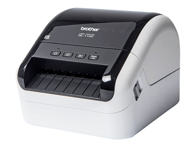 Label printer - direct thermal - Roll (10.36 cm) - 300 x 300 dpi - up to 110 mm/sec - USB 2.0 - cutter - white, glossy black