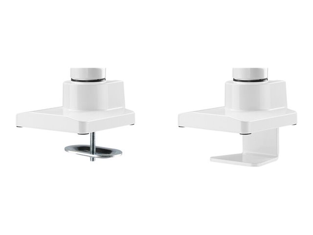 Neomounts NM-D775PLUS - Mounting kit - full-motion - for LCD display - aluminium - white - screen size: 10\"-49\" - clamp mountable, grommet, desk-mountable