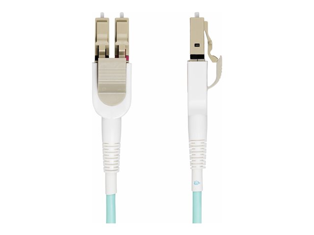 StarTech.com 5m (15ft) LC to LC (UPC) OM4 Switchable Fiber Optic Cable 50/125�m, 100G Networks, Toolless Polarity Switching, Low Insertion Loss - LSZH Fiber Patch Cord (450FBLCLC5SW) - Patch cable - LC/UPC multi-mode (M) to LC/UPC multi-mode (M) - 5