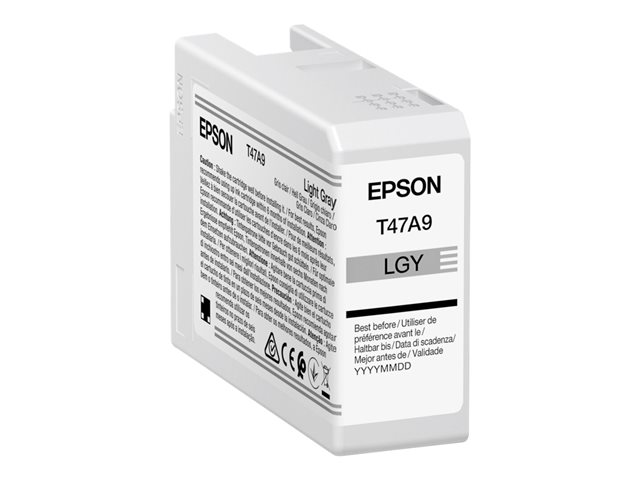 Epson T47A9 - 50 ml - light grey - original - ink cartridge - for SureColor SC-P900, SC-P900 Mirage Bundling