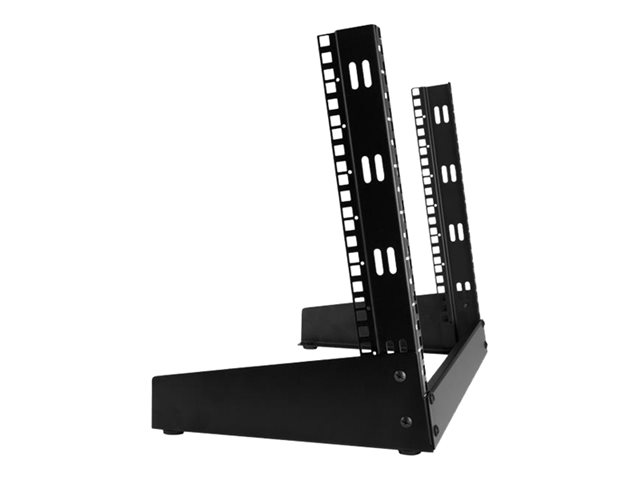 StarTech.com 8U Open Frame Network Rack - 19\" 2 Post Free Standing Desktop Rack for Computer, AV, Media, IT, Data & Server Room Equipment (RK8OD) - Rack open frame - 2-post - 8U