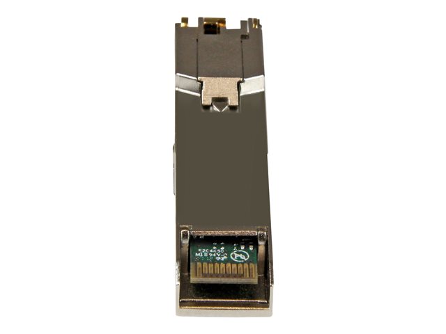 StarTech.com Extreme Networks 10050 Compatible SFP Module - 1000BASE-T - SFP to RJ45 Cat6/Cat5e - 1GE Gigabit Ethernet SFP - RJ-45 100m Mini GBIC Transceiver - Lifetime Warranty (10050-ST) - SFP (mini-GBIC) transceiver module (equivalent to: Extreme Networks 10050) - GigE - 10Base-T, 100Base-TX, 1000Base-T - RJ-45 - up to 100 m