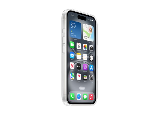 Apple - Back cover for mobile phone - MagSafe compatibility - polycarbonate - clear - for iPhone 16