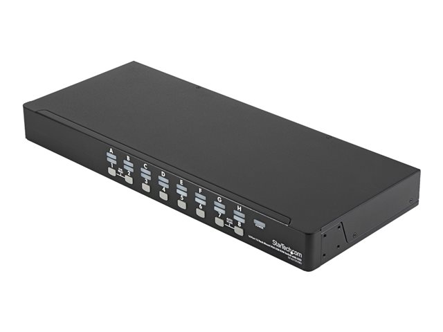 StarTech.com 16 Port Rackmount USB KVM Switch Kit with OSD and Cables - 1U (SV1631DUSBUK) - KVM switch - 16 x KVM port(s) - 1 local user - desktop - for P/N: RK2537BKM, RK3236BKF, RK4236BKB, RK4242BK24, RK4242BK30, RKCONS1701, RKCONS17HD