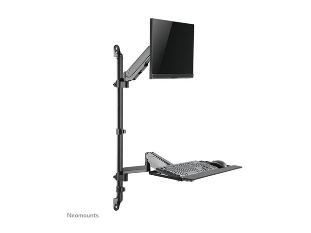 Neomounts WL90-325BL1 - Mounting kit (full motion arm) - sit-stand workstation - for LCD display / PC equipment - steel - black - screen size: 17\"-32\" - wall-mountable