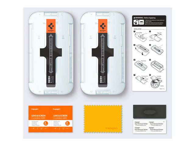 Spigen iPhone 16e/14/13 Pro/13 Glas.tR EZ Fit Sensor Open (2P)