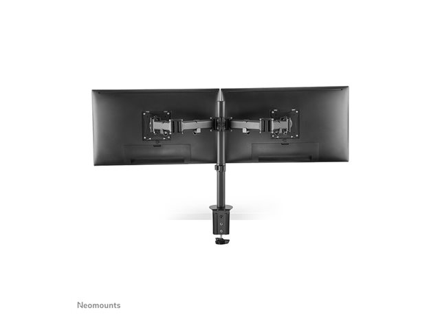 Neomounts NM-D135D - Mounting kit - full-motion - for 2 LCD displays - black - screen size: 10\"-27\" - clamp mountable, grommet, desk-mountable