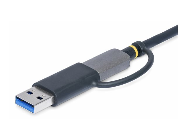 StarTech.com USB 3.0 Multi-Media Memory Card Reader, SD/microSD/CompactFlash Card Reader, Portable USB 5Gbps Card Adapter, External USB-C Card Reader with Attached USB-A Adapter - Works with Any Operating System (FCREADMICRO3V2) - Card reader (CF II, microSDHC, microSDXC, SDHC, SDXC, SD 3.0 UHS-I) - USB 3.0/USB-C