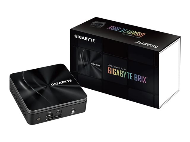 Gigabyte BRIX GB-BRR5-4500 (rev. 1.0) - Barebone - Ultra Compact PC Kit 1 x Ryzen 5 4500U / up to 4 GHz - RAM 0 GB - Radeon Graphics - Gigabit Ethernet, 2.5 Gigabit Ethernet