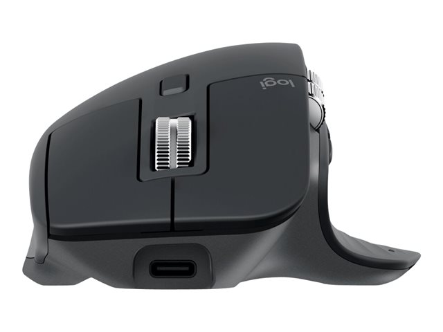 Logitech Master Series MX Master 3S for Business - Mouse - ergonomic - right-handed - optical - 7 buttons - wireless - Bluetooth - Logitech Logi Bolt USB receiver - graphite