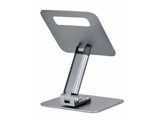 StarTech.com - Notebook stand - 360° swivel, telescopic height adjustment - desktop - silver