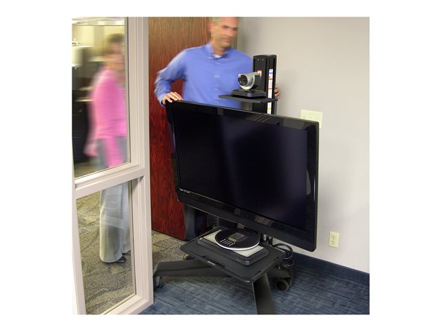 Ergotron Neo-Flex Mobile MediaCenter VHD - Cart - Constant Force Technology - for LCD display - capacity 22.7-40.8 kg - aluminium, steel, ABS plastic, zinc alloy, glass-filled nylon - black - screen size: 37\"-75\"
