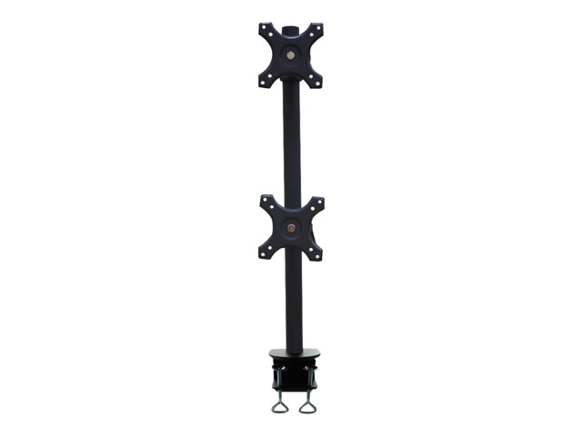 Neomounts FPMA-D700DV - Mounting kit - full-motion - for 2 LCD displays - black - screen size: 10\"-27\" - clamp mountable, desk-mountable