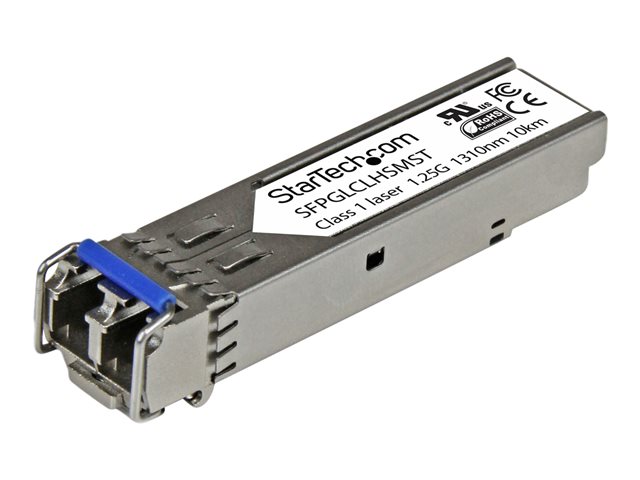 StarTech.com Cisco GLC-LH-SM Compatible SFP Module, 1000BASE-LX/LH, 1GE Gigabit Ethernet SFP, LC Connector, 10km, 1310nm, Cisco IE3400, IE3300, IE3200, Mini GBIC Transceiver SFP Module - Lifetime Warranty (SFPGLCLHSMST) - SFP (mini-GBIC) transceiver module - 1GbE - 1000Base-LH - LC single-mode - up to 10 km - 1310 nm - for P/N: ET91000SFP2, ET91000SFP2C, IES101002SFP, MCM1110SFP, PEX1000SFP2