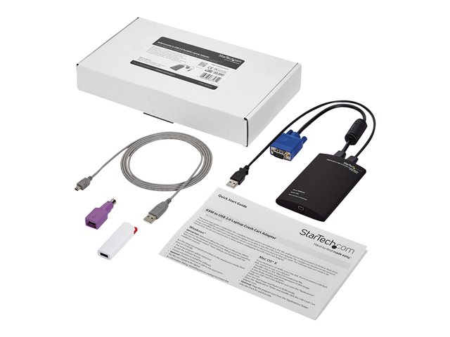 StarTech.com Crash Cart Adapter - 1920 x 1200 - Portable Laptop USB 2.0 to KVM Console (NOTECONS01) - KVM switch - 1 x KVM port(s) - 1 local user - desktop