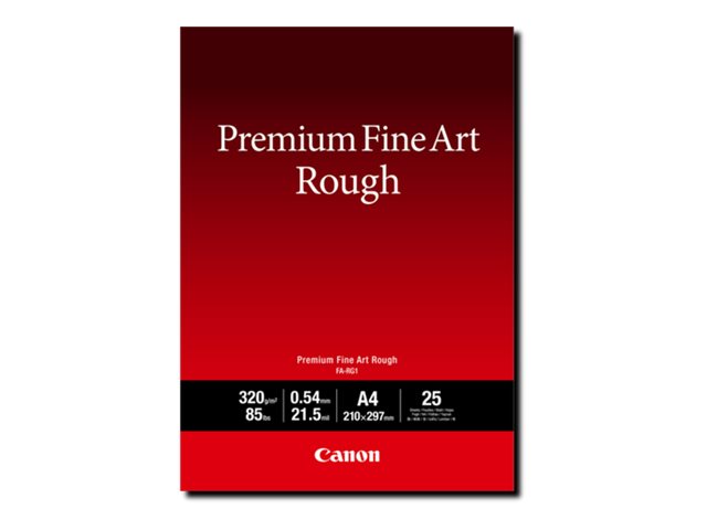 Canon Premium FA-RG1 - Rough - 21.5 mil - A4 (210 x 297 mm) - 320 g/m² - 25 sheet(s) fine art paper - for imagePROGRAF PRO-1000