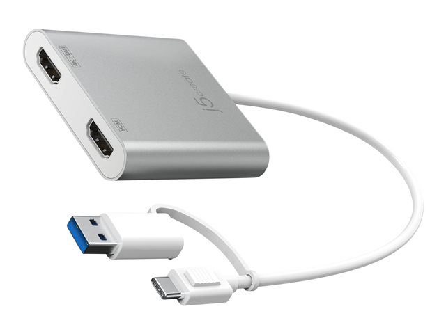 USB-C to Dual HDMI Multi-Monitor Adapter