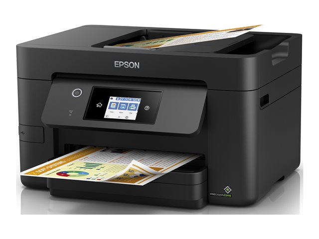 Epson WorkForce Pro WF-3825DWF - Multifunction printer - 215.9 x 355.6 mm (original) - A4/Legal (media) - up to 21 ppm (printing) - 250 sheets - 33.6 Kbps - USB 2.0, Gigabit LAN, Wi-Fi(n), USB host