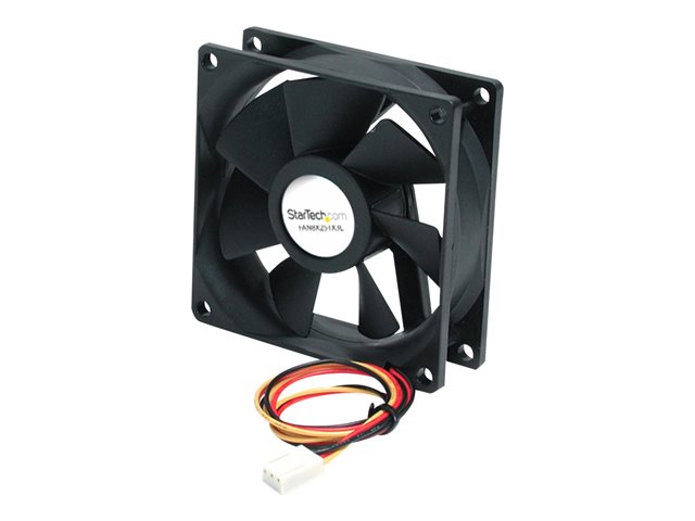 StarTech.com 80x25mm Ball Bearing Quiet Computer Case Fan w/ TX3 Connector - 3 pin case Fan - TX3 Fan - computer case Fan (FAN8X25TX3L) - System fan kit - 80 mm