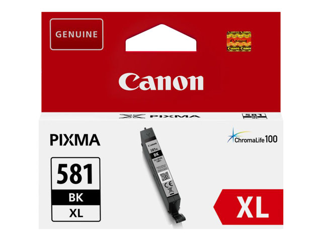 Canon CLI-581BK XL - 8.3 ml - XL size - black - original - ink tank - for PIXMA TS6251, TS6350, TS6351, TS705, TS8251, TS8252, TS8350, TS8352, TS9550, TS9551