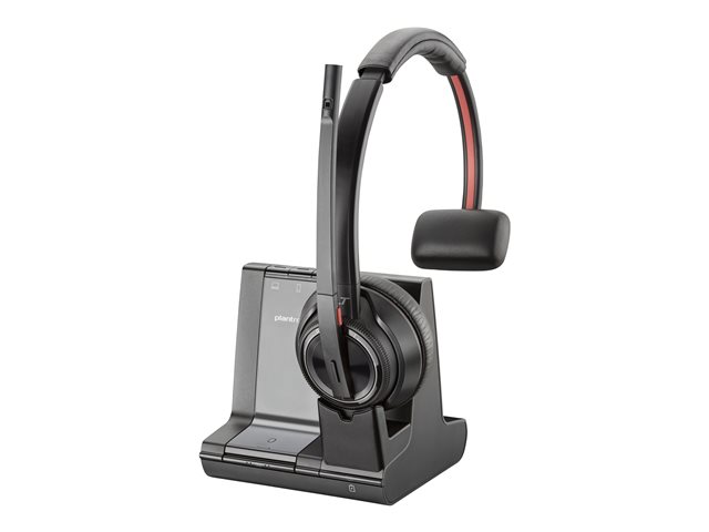 Poly Savi 8210-M Office DECT 1880-1900 MHz Single Ear Headset EMEA - INTL English - Euro plug - Replaces Poly SKU 207322-02
