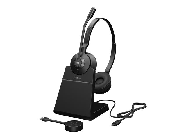 Jabra Engage 55 SE Stereo - Headset - on-ear - DECT - wireless - USB-C via DECT adapter - Certified for Microsoft Teams