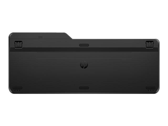HP 475 - Keyboard - dual-mode, multi-device, compact, 2-zone layout, low profile key travel, 12 programmable buttons - wireless - 2.4 GHz, Bluetooth 5.3 - AZERTY - Belgium - jet black