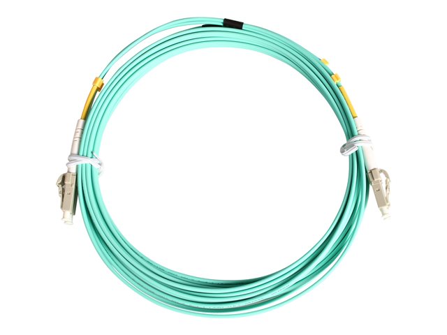StarTech.com 10m (30ft) LC/UPC to LC/UPC OM3 Multimode Fiber Optic Cable, Full Duplex 50/125Âµm Zipcord Fiber Cable, 100G Networks, LOMMF/VCSEL, u003c0.3dB Low Insertion Loss - LSZH Fiber Patch Cord - Patch cable - LC multi-mode (M) to LC multi-mode (M) - 10 m - fibre optic - duplex - 50 / 125 micron - aqua - for P/N: MASFP10GBSR, SFP10GBLRMST, SFP10GBSRST, SFP10GSRSST, SFP10GSRXST, SV565FXHD4KU