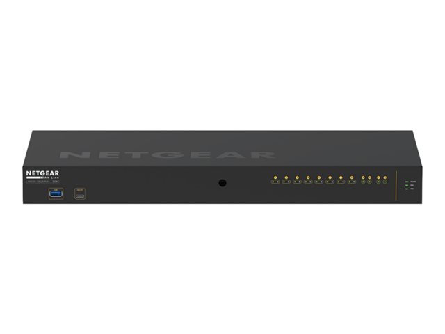 NETGEAR AV Line M4250-10G2F-PoE+ - Switch - L3 - Managed - 10 x 10/100/1000 (8 PoE+) + 2 x Gigabit SFP - side to side airflow - rack-mountable - PoE+ (125 W)