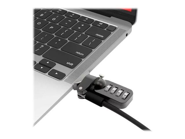 Compulocks Ledge Adapter for MacBook Air M2 and M3 with Combination Lock - Security cable lock adapter - with combination cable lock - for Apple MacBook Air M2