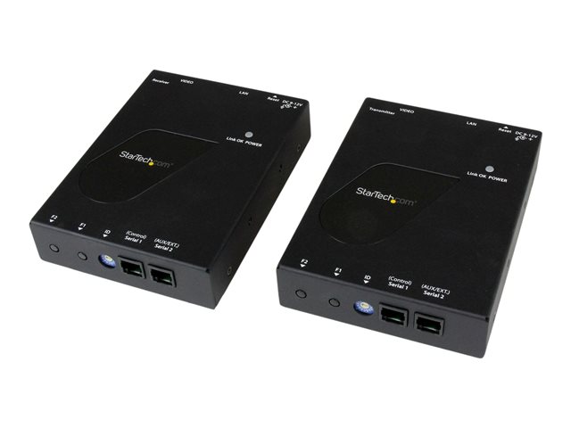 StarTech.com HDMI Video Over IP Gigabit Ethernet Extender Kit - 1080p HDMI Extender over Cat6 LAN Ethernet - up to 330 feet (100 meters) (ST12MHDLAN) - Video/audio extender - GigE, HDMI - up to 100 m - for P/N: ST12MHDLANRX, SVA12M2NEUA, SVA12M5NA, VIDWALLMNT