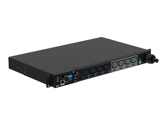Panduit SmartZone G5 Monitored & Switched per Outlet (MSPO) Series - Power distribution unit (rack-mountable) - AC 230 V - 3.7 kW - 3700 VA - 1-phase - Ethernet 10/100/1000, USB - input: IEC 60309 2P+E - output connectors: 8 (power IEC 60320 C13) - 1
