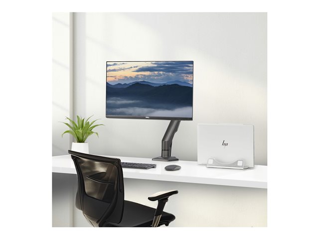 StarTech.com Desk Mount Monitor Arm, Up To 32\" Display, C-Clamp, TAA - Mounting kit (articulating arm, C-clamp) - for Monitor - plastic, steel - black - screen size: 17\"-27\" - desk-mountable - TAA Compliant